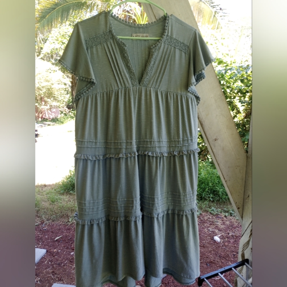 Knox Rose Ruffled Blue Dress